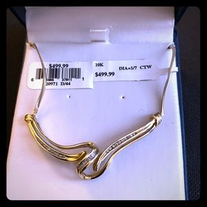 10k diamond necklace